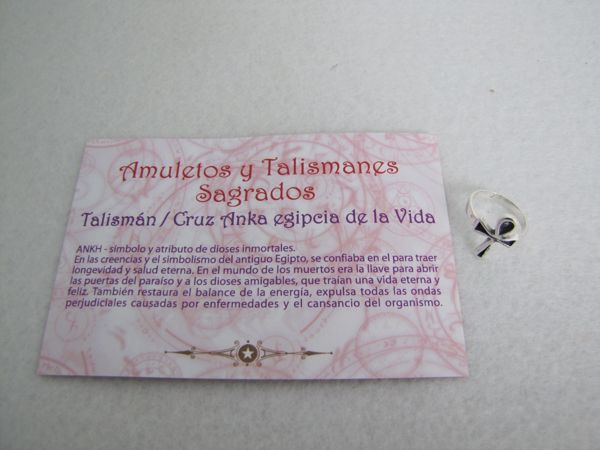 Imagen de TALISMÁN ANILLO CRUZ ANKA EGIPCIA DE LA VIDA T14