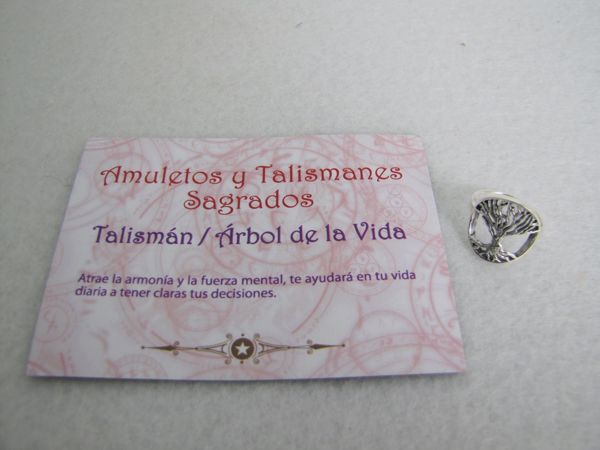 Imagen de Talismán árbol de la vida plata-ANILLO T-18