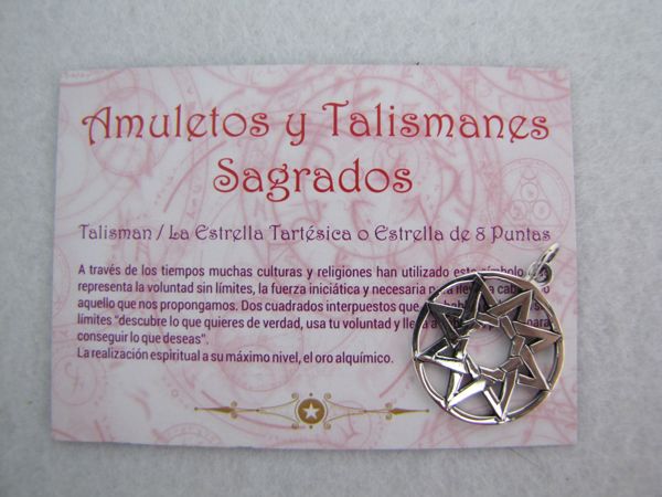 Imagen de TALISMAN ESTRELLA DE 8 PUNTAS CON CÍRCULO 25MM