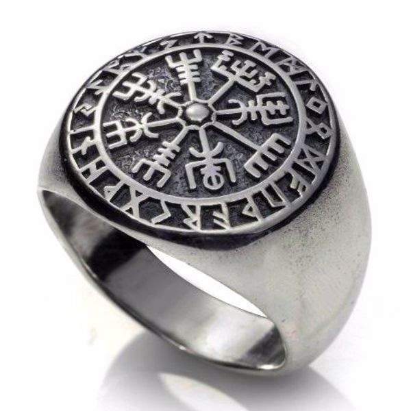 Imagen de AMULETO PLATA ANILLO ETNOX VIKINGO 19 MMS