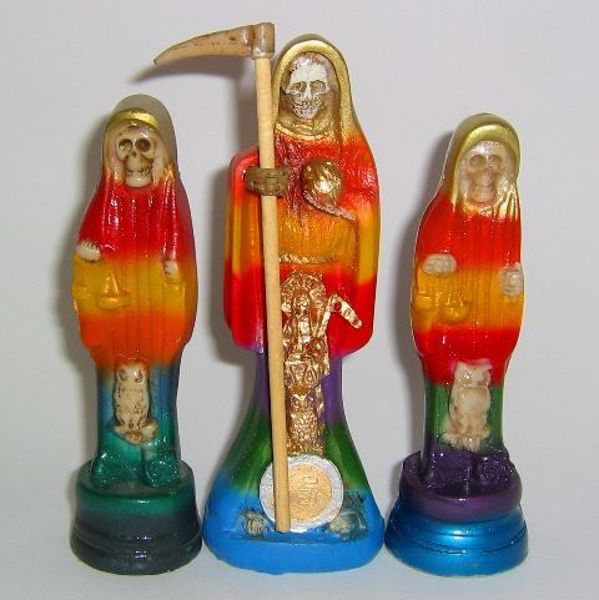 Imagen de IMAGEN SANTA MUERTE 7 COLORES 132 MMS