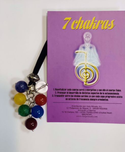 Imagen de COLGANTE RACIMO 7 CHAKRAS. SIETE CHACRAS