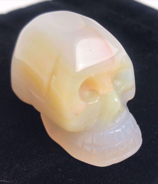 Imagen de AMULETO CALAVERA ÁGATA 4.5 X 2.3 CM