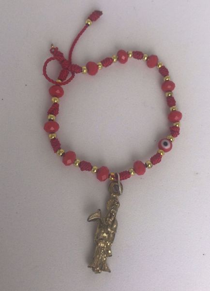 Imagen de PULSERA SANTA MUERTE DORADA