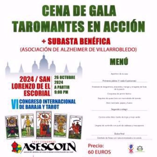 Imagen de Cena de Gala "Taromantes en acción"  y Asamblea IPCS y ASESCOIN