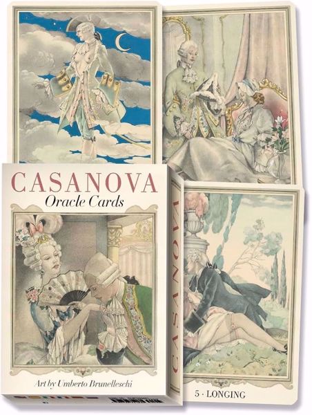 Imagen de Casanova Oracle Cards. Umberto Brunelleschi, Alice Mastroleo. 32 cards.